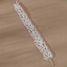 1pc Elegant Iron Hairband Bridal Wedding Hair Accessory, Suitable For All Seasons - Silver - View 3