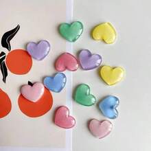 8/12 buah Magnet Kulkas Berbentuk Hati, 2,5cm/0,98in, Magnet Kulkas Lucu, Magnet Papan Tulis, Dekorasi Kulkas, Dekorasi Kantor dan Dapur Lucu, Peralatan Dapur, Dekorasi Rumah, Dekorasi Dapur, Hadiah Natal (Warna Acak) - Beraneka warna - View 3