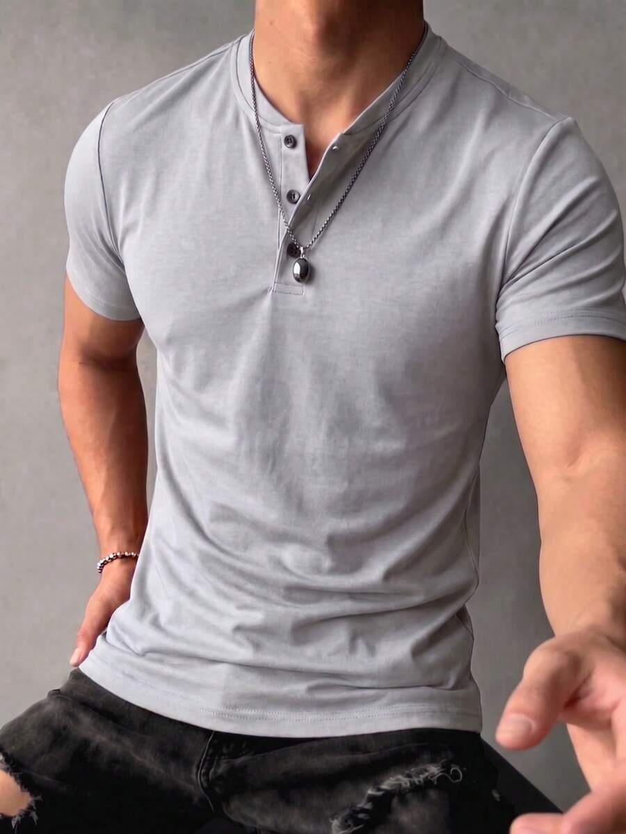 Men T-Shirts - Light Grey - View 1