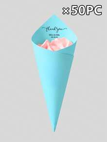 Customizable Text Petal Paper Cones, Suitable For Wedding Favors, Bridal Showers, Birthday Confetti, Christmas, And Halloween Party Decorations. - Multicolor - View 25