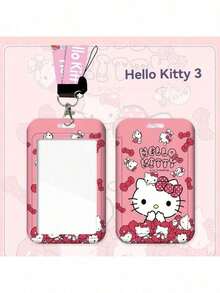 SANRIO 两件套，挂绳+卡套【正版授权】Hello Kitty校园照片夹，学生文具卡，编织挂绳公交卡，收纳盒钥匙扣，学生卡通保护套，交通卡，情侣透明长挂绳吊坠 - 多色 - 查看 20