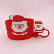 Christmas Tree Cup Decoration Set, Includes 2 Holiday Accessories, Designed For 30Oz And 40Oz Cups, With 10mm Silicone Straw Cap And Protective Sleeve - View 10