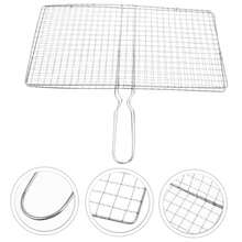 Yardwe Grilled Fish Clip Barbecue Net De Acero Inoxidable Cesta Para Asar Pescado Mariscos Y Verduras DiseñO De Malla Para CoccióN Uniforme FáCil De Limpiar Accesorios Para Parrilla - Multicolor - Ver 8