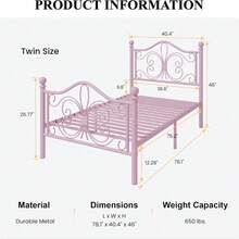 Sofa Bed Frame - Pink - View 3