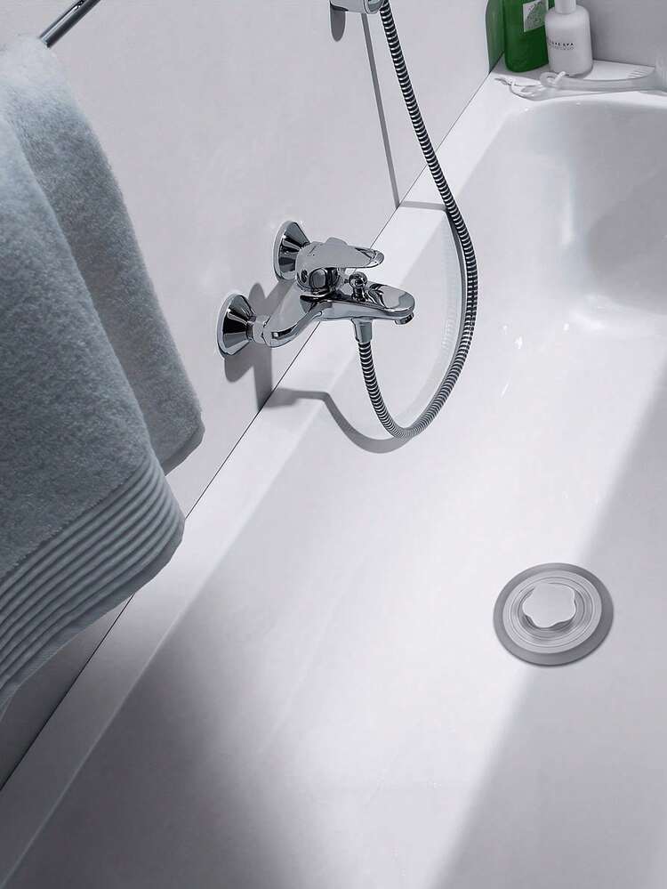2件組矽膠防堵塞通用排水塞，通用浴缸塞排水除臭塞，廚房水槽排水塞，適用於廚房水槽、浴室排水口、浴缸替換零件，防漏密封，安裝簡單，浴室配件 - 多款 - 查看 5
