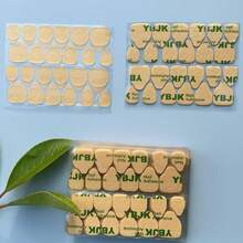 24/120/240/480pcs Side Nail Glue Stickers, Fake Nails, Breathable Transparent Adhesive, DIY, Essential, Double-Sided Strong Adhesive Stickers, Artificial Nail Fixing Stickers, Transparent Jelly Stickers, Suitable For Press-On Nails, Reusable Detachable Sticker Strips - Upgraded Version - View 2