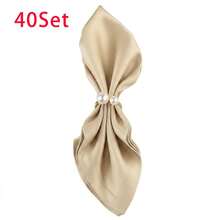50pcs Elegant Pearl Gold Napkin Rings - Shiny Napkin Holders, Suitable For Wedding, Birthday, Banquet, Party Table Decoration - High-End Table Setting Value Set, Autumn Home Decor, Christmas Home Decor, Halloween Decoration - Multicolor - View 16