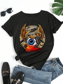 Women T-Shirts - 黑色 - 查看 5