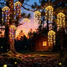 Solar Powered Magic Jellyfish LED Hanging Light, Fantasy Underwater Theme Fairy Light, Waterproof Outdoor Pendant Lamp, Suitable For Garden Trees, Patio, Holiday Party Atmosphere Decoration - Jellyfish - View 3