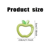 3/5/7/9/11/13/15Pcs Apple Shaped Carabiner Durable Metal Alloy Keychain Ring Quick Release Spring Hook Suitable For Backpack Pendant Wallet Strap DIY Handmade Random Color - Multicolor - View 10