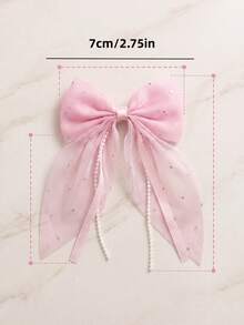 10pcs Pink Plaid Bow Hair Accessories Set, Durable And Gentle On Hair, Basic Cute Sweet Hair Clips - Suitable For Girls And Kids, Daily, Vacation, School, Date - Multicolor - View 7