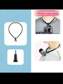 1pc Necklace-Style Phone Holder & Stand, Suitable For Self-Filming, Fishing, Outdoor Travel Recording, Motorcycle Riding Photography Compatible With IPhone, Android Phone, Gift For Birthday, Family, Friends Phone Stand Phone Accessories - Multicolor - View 8