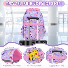 1 Set Purple Dream Unicorn Rainbow Pony Backpack + Lunch Bag + Pencil Case Large Capacity Backpack Combo - Sets - View 6