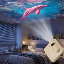 Ocean Life LED Projector Light With Shark And Dolphin Patterns ...
