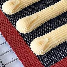 Silicone Baking Mat Set With Macaron And Finger Puff Positioning Scale, Non-Stick Perforated Silicone Baking Mat, Heat-Resistant Fiberglass Silicone Pastry Mat, Reusable Oven Baking Mat, Suitable For Finger Puffs, Macarons, Cookies, Puffs, Bread And Dessert Making - View 7