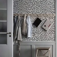 1 rulle personlig vit leopardmönstrad DIY vattentät fläckavvisande lättstädad självhäftande tapet/väggklister, lämplig för skåp, bord, stolar, rumsbakgrund och hemrenovering - leopardtryck - Visa 9