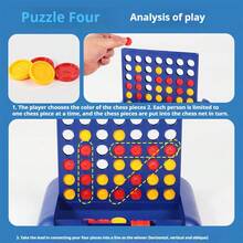 A 3D Portable Four-In-A-Row, Tic-Tac-Toe Desktop Game, Board Game, Multiplayer Game, Suitable For Multiple Players, Can Be Given As A Gift - Multicolor - View 7