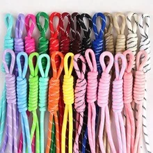 12pcs Mixed Color Paracord Replacement Rope, Braided Paracord Blank Rope, DIY Keychain And Bag Charm Making Material - Multicolor - View 1