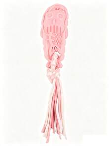 1pc Macaron Color Tassel Rope Pet Chew Toy, Interactive Pull Training Teething Stick, Durable Anti-Bite Chewing Accessory, Cute Daily Teething Toy For Small And Medium Puppies - Multicolor - View 6