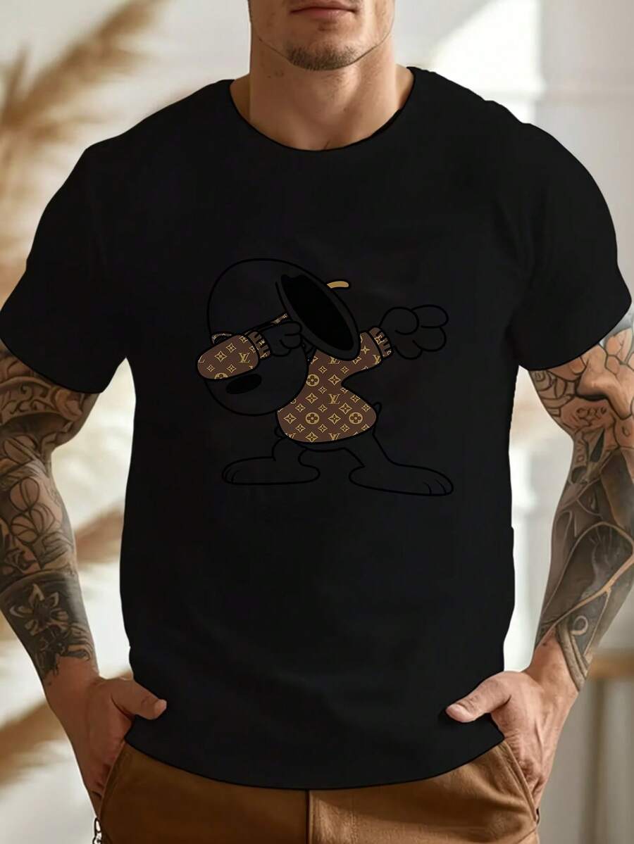 Men T-Shirts - Black - View 1