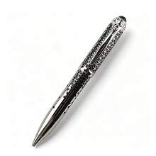Elegant Engraved Blue Pattern Metal Ballpoint Pen Set With Portable Denim Pen Pouch, Premium Souvenir Birthday Gift For Office And School - 148 - View 9