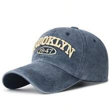 1件裝 Brooklyn 帽，復古 Brooklyn 1947 水洗軟頂棒球帽，中性款 - 彩色 - 查看 10