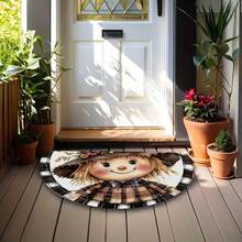 1pc Cute Scarecrow Doormat, Welcome Mat, Carpet, Floor Mat, Universal Doormat, Bedroom Carpet, Area Rug - Multicolor - View 4