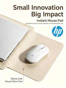 HP Cream Style/Minimalist Laptop Sleeve, Shockproof & Scratch-Resistant, Thin & Snug Fit For Bare Machine Feel, Universal For 14" & 16" Laptops, Convenient For Business Trips & Travel - View 3