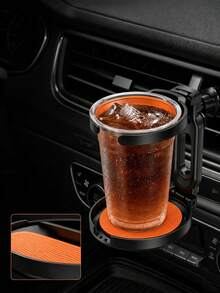 1pc Multi-Function Universal Car Air Vent Cup Holder, With Cup Tray, Car Cup Holder Installed On Air Vent, Ashtray Holder - A - View 11