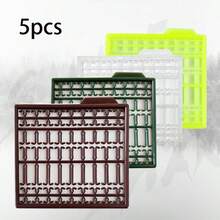 1 Set 63pcs Random Color Carp Fishing Accessories, Plastic Grid-Shaped Bait Hooks And Fishing Tackle Supplies To Catch More Fish - Multicolor - View 13