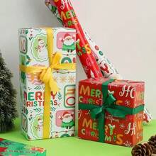 36/72 Sheets Premium Christmas Wrapping Paper (Includes Stickers) - Snowflake, Christmas Tree And Other Holiday Patterns, Suitable For Gift Wrapping And Decoration, Christmas Wrapping Paper - Style B - View 6