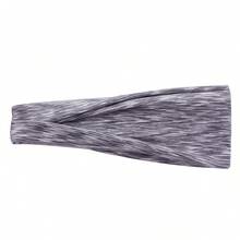 1pc Women's Mixed Color Sports Headband, Yoga Running Fitness Sweat-Absorbing Quick-Dry Elastic Headband Accessory - Multicolor - View 13