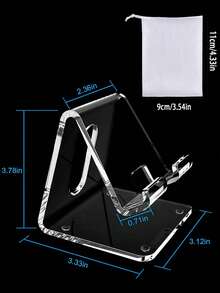 Multi-Functional Non-Slip Phone Stand Portable Cell Phone Stand Holder For Men And Women Tablet Storage Stand For All Types Of Mobile Phones And Tablets Desktop Decor Phone Accessories Bedroom Back To School Desk Travel Essential Accessories - Multicolor - View 12