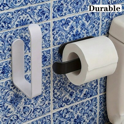 1 pezzo Portarotolo di carta igienica autoadesivo senza foratura - Portarotolo da parete, Portarotolo, Scatola per carta igienica, Accessori per il bagno, Accessori per il WC