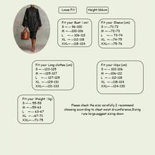女士舒适印花立领宽袖春秋连衣裙，优雅 - 彩色 - 查看 6
