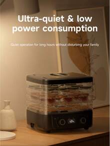 HONGMEI 5-Layer Food Dehydrator | Multi-Functional Home Appliance | Suitable For Making Beef Jerky, Fruits, Vegetables And Pet Treats | High-Heat Air Circulation | 5 Stackable Trays - US A Type Plug(110-127V) - View 8