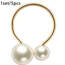 50pcs Elegant Pearl Gold Napkin Rings - Shiny Napkin Holders, Suitable For Wedding, Birthday, Banquet, Party Table Decoration - High-End Table Setting Value Set, Autumn Home Decor, Christmas Home Decor, Halloween Decoration - Multicolor - View 12