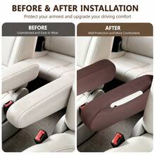 2PCS Upgraded Side Pocket Elastic Fabric Car Armrest Covers, Soft And Durable, Easy To Install And Clean, All-Season Use, Car Interior Accessories, Suitable For Business Truck/Van/RV/SUV Seat Armrests - Multicolor - View 3