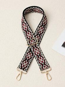 Ins Vintage Style Woven Strap, Adjustable Wide Pressure-Relieving Shoulder Strap, One Shoulder Crossbody Bag Replacement Strap Accessory - Multicolor - View 8
