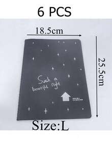 60 Pages Notebook Black Paper Journal Diary Back To School,Mother's Day,Mom's Gift,Back To School,School Supplies - Black - View 22