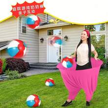 Adult Catching Game Pants, Interactive Backyard Catching Pants, Hand-Eye Coordination Training Outdoor Backyard Game, Fun Family Sports Toy - Multicolor - View 3