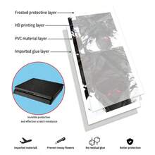 Vinyl Protective Skin Decal Compatible With PS4 Slim Console And Controller, Dark Masked Samurai Art, Waterproof, Scratch-Resistant, Removable With No Residue - View 8