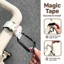 1 buah Gantungan Kereta Bayi Logam, Gantungan Kulit dengan Perekat Velcro, Gantungan Penyimpanan, Gantungan Tas Kereta Bayi, Cocok untuk Penggunaan Sehari-hari dan Belanja - Seperti yang ditunjukkan pada gambar - View 6