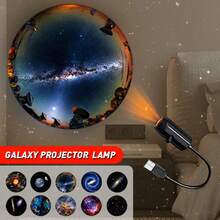 Starry Sky Galaxy Projection Light, Multi-Galaxy Image Replacement, LED Projector, 360° Rotatable USB Night Light, Moon Earth Mercury Mars Saturn, Suitable As Gift, Room Decor, Photo Background, Wall Ceiling Decoration, 360° Rotatable Direction Decorative Light Applicable To Various Flat Walls, Floors, Bedroom Ceilings, White Wall Decoration Light, Christmas Gift Holiday Gift Perfect Essential Gift For 13 Holidays - Galaxy Colorful Atmosphere Projector Light - View 6