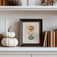 1pc Frameless Vintage Pumpkin Patch Farmhouse Fall Wall Art Dorm Gift - Multi-color - View 5