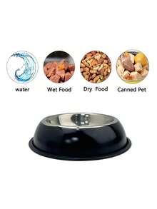 Personalized Stainless Steel Dog Bowl With Non Slip Bottom, Dog Bowl For Small Medium & Large Dogs, Custom Pet Name Dog Feeding Bowl For Food & Water - Multicolor - View 3