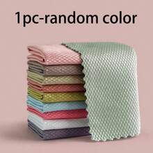 10/5/2/1pc Reusable Magic Cleaning Cloth, Effectively Cleans Kitchen, Mirrors, Glass, Tableware, Screens And Car Windows, Convenient For Long-Term Cleaning, Essential Cleaning Supplies And Tools, Random Color - / - View 16
