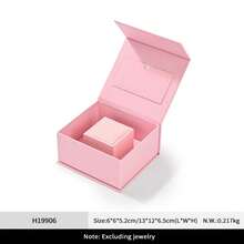 Oirlv Luxury Jewelry Storage Box Detachable Ring Organizer Multi-Compartment Jewelry Display Box Home Storage Wedding Proposal Gift Jewelry Box - Jewelry Box + Outer Box - View 11