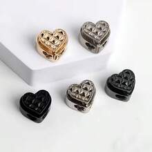 2/4/6Pcs Metal Heart-Shaped Spring Buckle, Drawstring Adjuster, Suitable For Hoodies, Sweatpants, Elastic Buckle, Pig Nose Buckle, Multi-Function Hardware Accessories - Multicolor - View 8