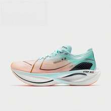 XTEP Sepatu Lari Pria 160X3.0PRO Generasi Terbaru untuk Balap Maraton, Pelat Karbon, dan Pencapaian Rekor Pribadi Jarak Jauh. - Putih/Biru-Oranye - View 10